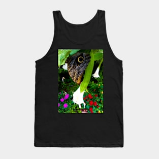 Butterfly in Trumpet Flower Tank Top